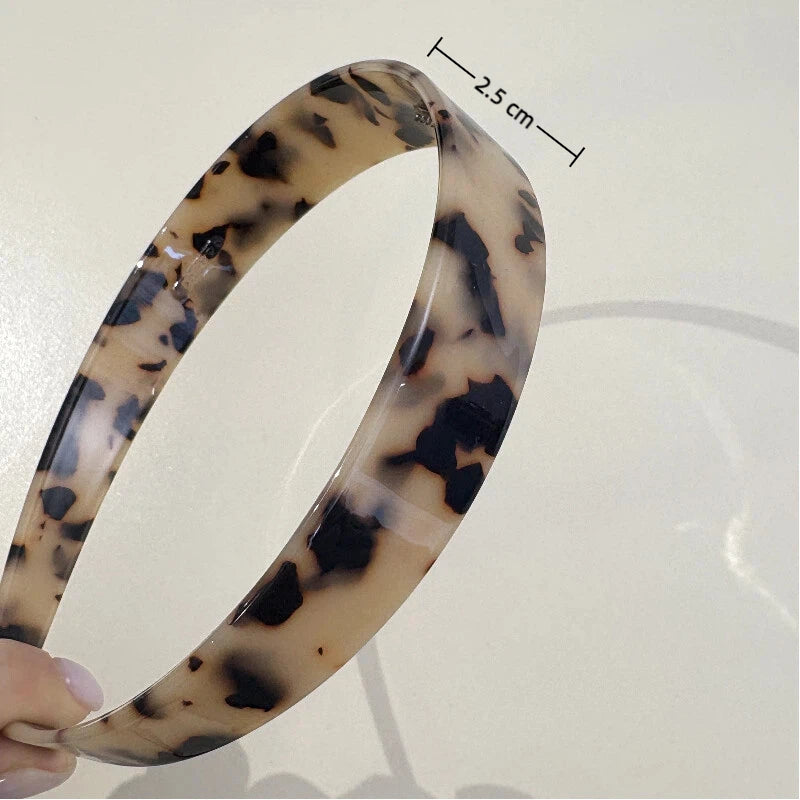 Amber Cellulose Acetate Headband