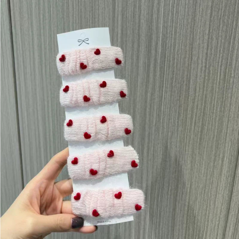 Knitted Snap hair clip