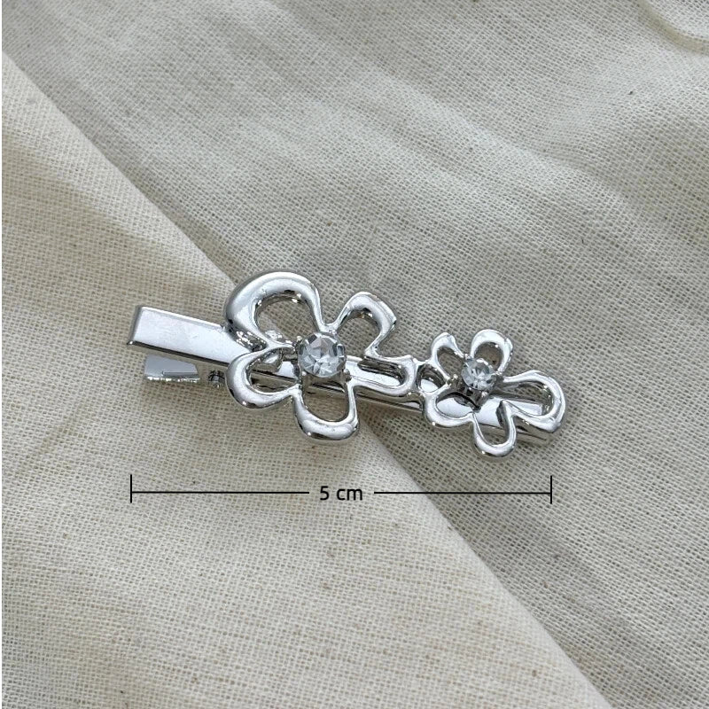 Flower Crystal Alligator clip B style