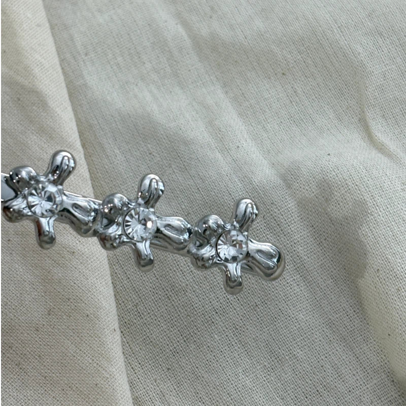 Flower Crystal Alligator clip A style