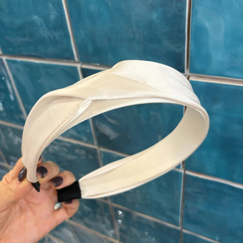White Silk Hairband
