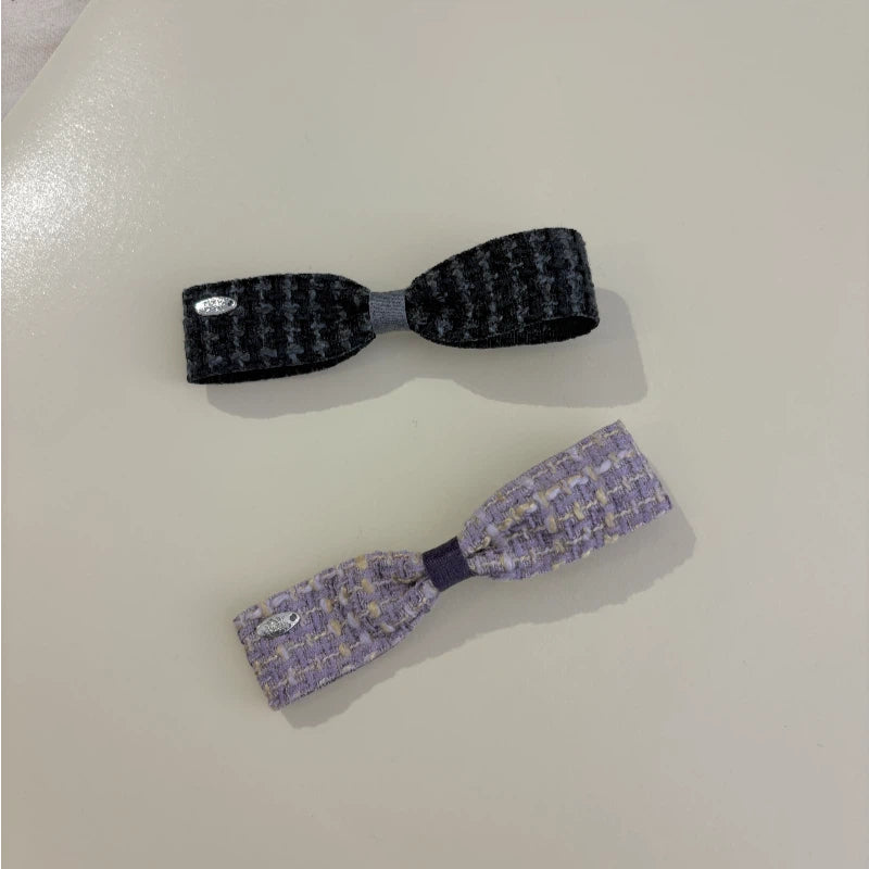 Colorful tie hair clip
