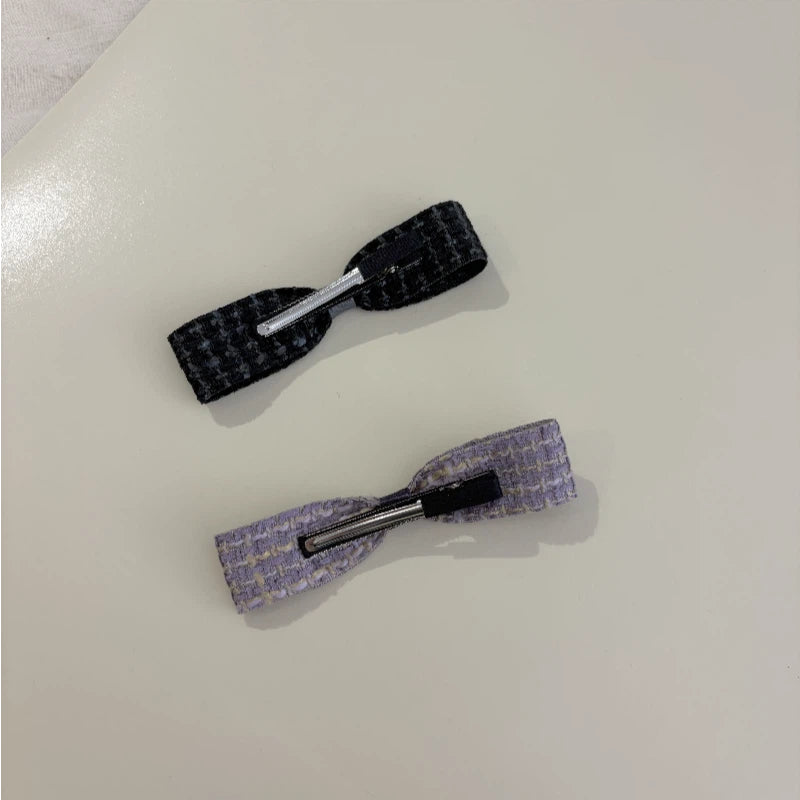 Colorful tie hair clip