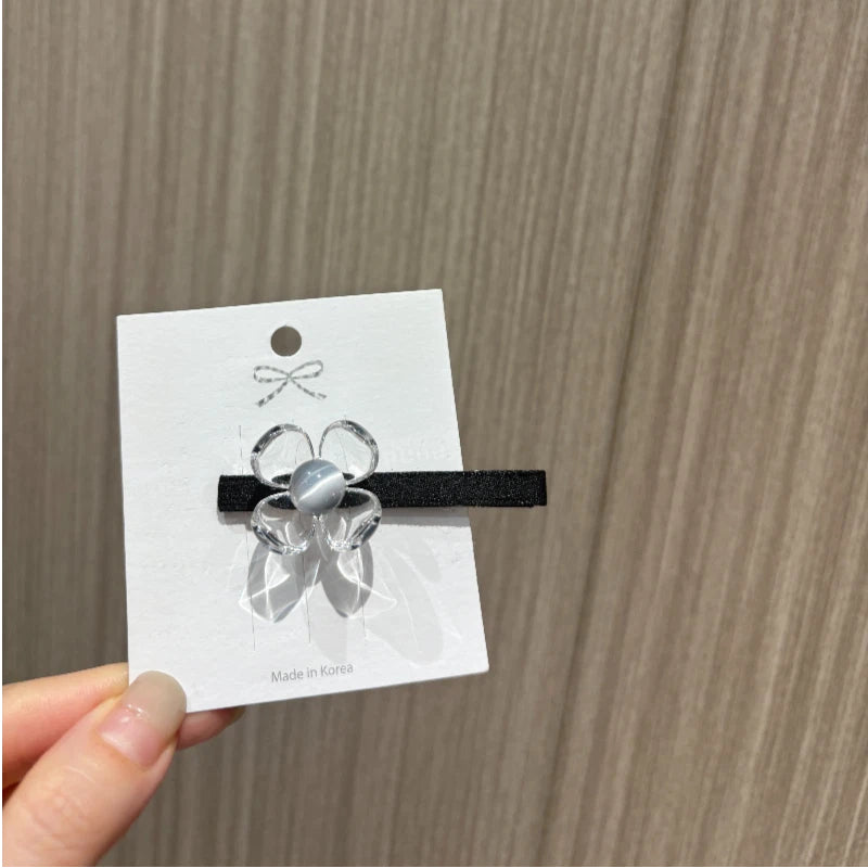 LucencyFlower Crystal Alligator clip