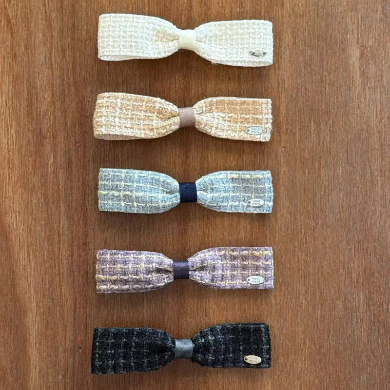 Colorful tie hair clip