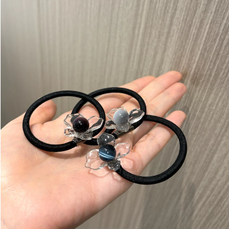 Lucency Flower Crystal Hair tie