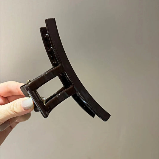 Dark Brown Arc Shape Hair Claw Clip hair accessory