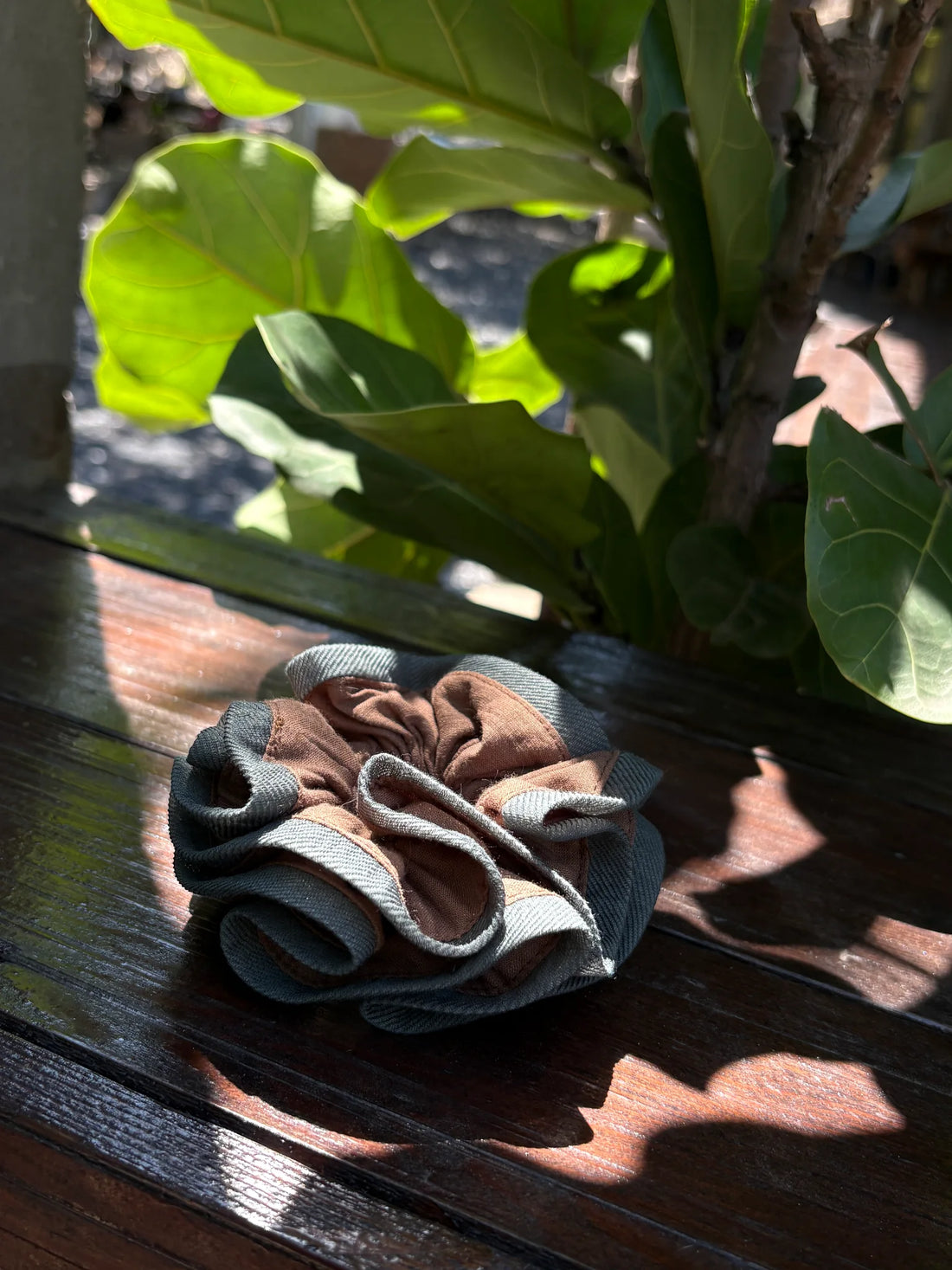 Vintage Patchwork Layered Scrunchie