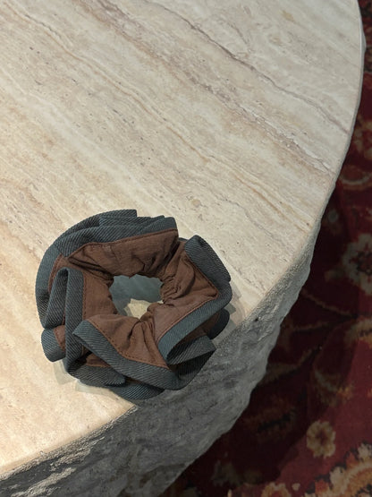 Vintage Patchwork Layered Scrunchie
