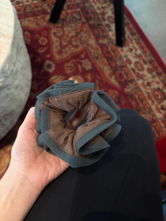 Vintage Patchwork Layered Scrunchie