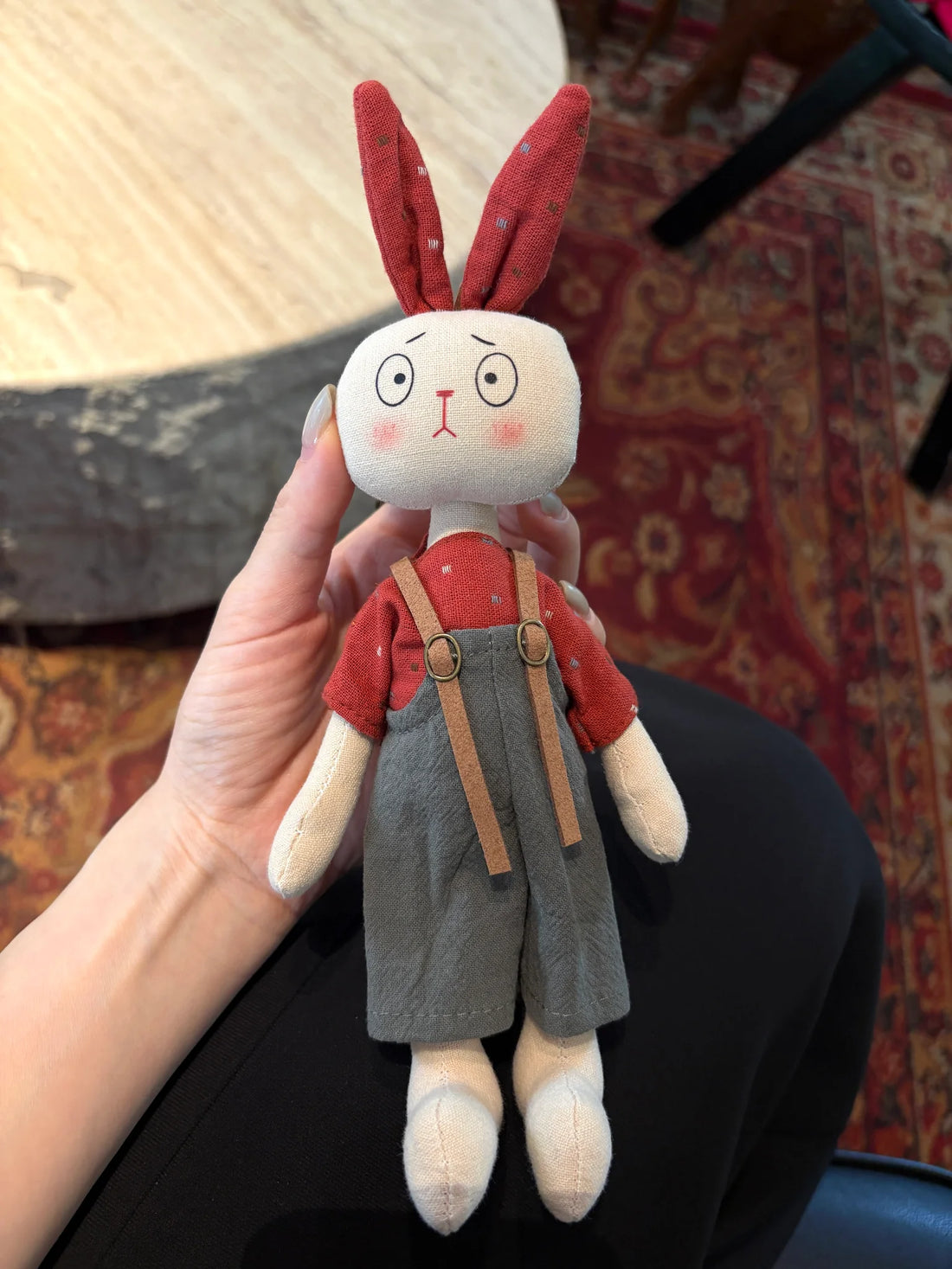 Vintage Bunny Plush Doll Set